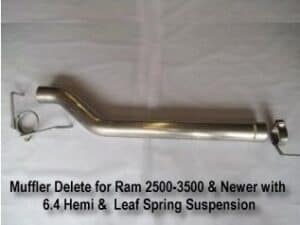 Muffler Delete for 2500 with a 6.4 Hemi & Leaf Springs
