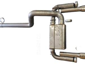 High-performance Mufflex automotive exhaust system for optimal engine efficiency and sound. Durable stainless steel construction, designed for enhanced vehicle performance and compliance.