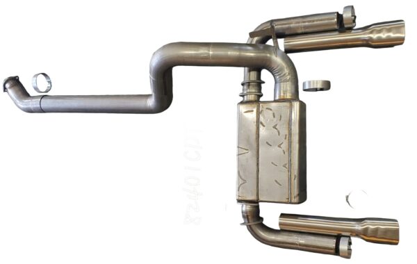 High-performance Mufflex automotive exhaust system for optimal engine efficiency and sound. Durable stainless steel construction, designed for enhanced vehicle performance and compliance.
